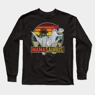 Vintage Mamasaurus Dinosaur Long Sleeve T-Shirt